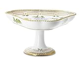 Royal Copenhagen Flora Danica Trinangular Cake Dish on High Foot