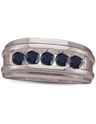 0.25CT BLACK DIAMOND INVISIBLE BAND