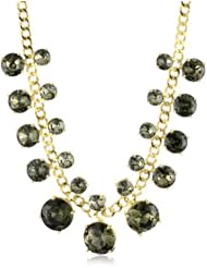 kate spade new york "Crystal Cort" Black Short Necklace