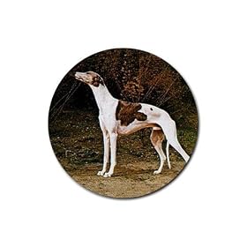Greyhound Rubber Round Coaster (4 pack) by Good Guy Watches & Accessories