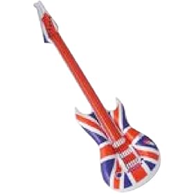 Inflatable Guitar Union Jack Design