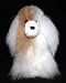 Soft Cuddly Alpaca Stuffed Animal Hand Made Pet Dog Teddy Bear APD_WHITEBROWN10_076