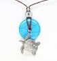 Earth Reflections Diamond Cut Pendant Necklace - Turtle