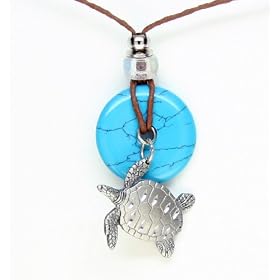 Earth Reflections Diamond Cut Pendant Necklace - Turtle