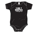 I did 9 months...finally got out - Silly Baby Onesie, Black