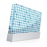 Turquoise Dots Design Nintendo Wii Body Protector Skin Decal Sticker