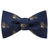 Yorkshire Terrier by Kay Nine Design navy blue polyester freestyle bowties