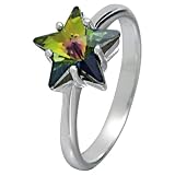 Star Ring, Crystal VM/silver-plated, L