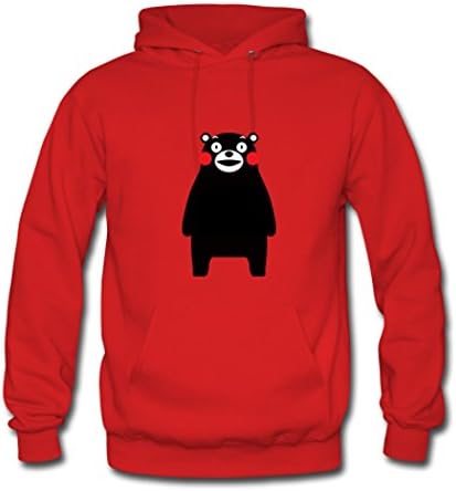 Buuban Youth Cartoon Cute Bear Kumamon Hoody Hoodie Coat Red L