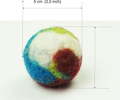 Wool ball. 1 pieces. Free shipping. Ecological and natural sheep wool. Handmade. Felted