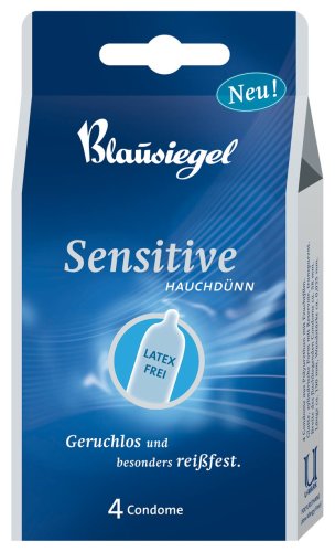 City Travel Guides Discounted  Körperpflege & Bad : BLAUSIEGEL KONDOME SENSITIVE SB PACK Inhalt 4 Stück