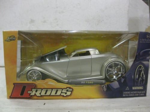 1932 Ford Hot Rod In Silver Diecast 1:24 Scale D-Rods By Jada