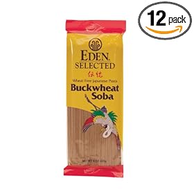 Eden Selected, 100% Whole Buckwheat Soba, 8-Ounce Bags (Pack of 12)