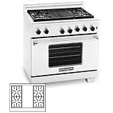 American Range 36 Inch Natural Gas Range With 4 Burners And Griddle