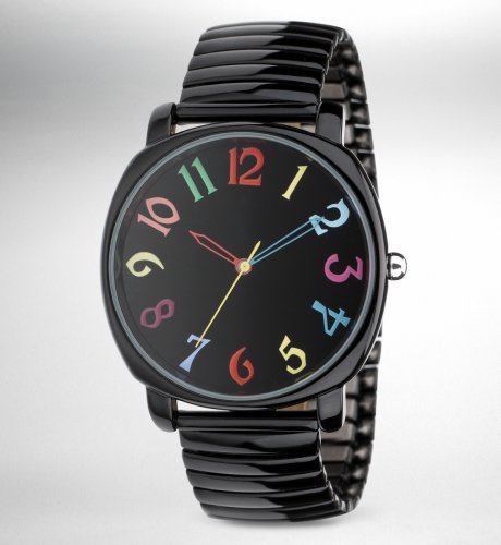 Large Circular Face Multi-Coloured Watch