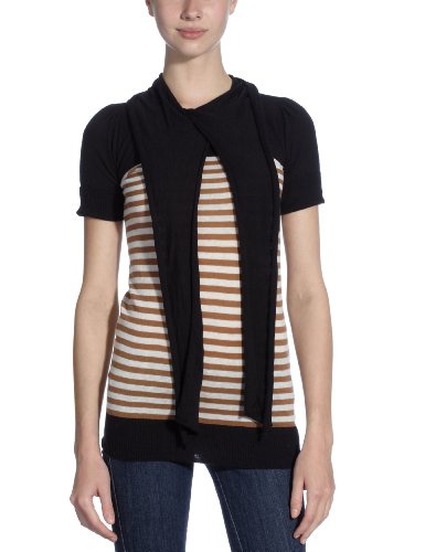 NafNaf Damen Pullover U37, Gr. 38 (M), Beige (C205 Camel chine) Preisvergleich