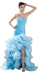 Mermaid Organza Beaded Ruched Lace-Up  Dress