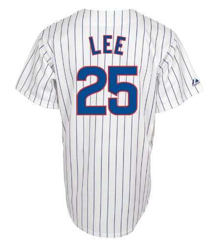 MLB Derrek Lee Chicago Cubs Women's White Replica Jersey (XX-Large)
