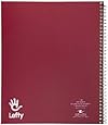 Roaring Spring "Lefty" Notebook, One Subject with 1 Double Pocket, 11 x 9 Inches, 100 sheets, College Ruled, Assorted Color Covers