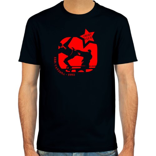 T-Shirt Eric Cantona | FightClub ::: Farbauswahl: schwarz, oliv, oder navy ::: Größen: S-XL ::: Fußball-Kult