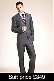 Collezione Pure Wool 3 Button Self Stripe Jacket