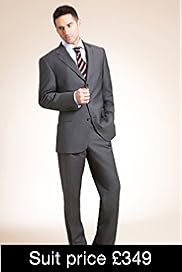 Collezione Pure Wool 3 Button Self Stripe Jacket