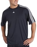 adidas Men's 3-Stripes Shooting Top, Dark Navy/White, Large