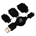 RM iPhone4/4S�Ή� �X�}�[�g�t�H��(microUSB)�[�d�P�[�u�� iPhone/iPod,FOMA/SoftBank,au 3��̕ϊ��R�l�N�^�Z�b�g RM-MC2331BK