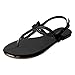 Sandalup Women's Dress Braided Strap Flat Sandals