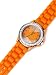 Burnt Orange Silicone Geneva Rhinestone Fashion Watch