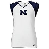 Michigan adidas Women's Loud and Proud Cap Sleeve Raglan