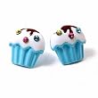 Light Blue Mini Cupcake Stud Earrings Fashion Jewelry