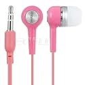 Ecell - PINK IN EAR SILICONE TIPS EARPHONES FOR SONY WALKMAN, CREATIVE ZEN, iPHONE 3G 3GS 4