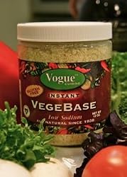 Vogue Cuisine Vegetable Soup and Seasoning Base 12oz (Vegebase, Vege Base) - Low Sodium, Gluten Free, All Natural Ingredients