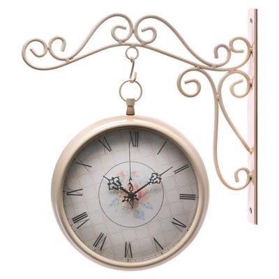 Romantic Rosebud Wall Clock Timepiece Home Decoration