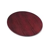 BasyxTM BW Series Round Conference Table Top, 42 Diameter, Mahogany