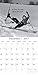 Retro Vintage Black & White Photographs - Women's wit 2017 Monthly Wall Calendar, 12