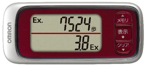 オムロン(OMRON) 歩数計 Walking style HJ-301-R レッド