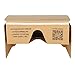CreateGreat 3D Virtual Reality Cardboard Complete Kit V2.0 for Google Cardboard with Head Strap, Compatible with Android & Apple, Easy Setup. Fit for 3-6inch Screen (Natural)