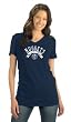 Denver Nuggets Women's Tri Blend V Neck T-Shirt- by Alyssa Milano