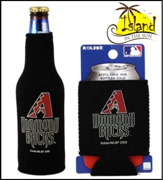 SET OF 2 ARIZONA DIAMONDBACK CAN & BOTTLE KOOZIE COOLER