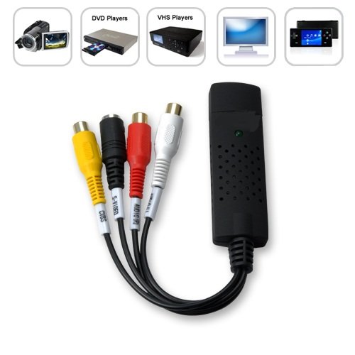 New Quality USB Video TV VHS DVD Capture Adapter (Transfer your videos to DVD or PC Hard disk)