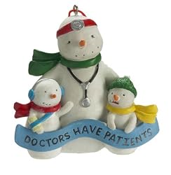 "Doctors Have Patients" Snowman Christmas Ornament