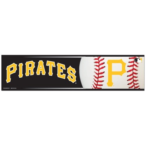 MLB Baseball Pittsburgh Pirates Bumper Sticker (2-Pack)