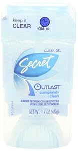 Secret Outlast Completely Clean Scent Clear Gel Antiperspirant & Deodorant 1.7 Oz