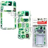 Green Box Pattern White Design Snap-On Cover Hard Case Cell Phone Protector for LG enV2 VX9100 VX-9100