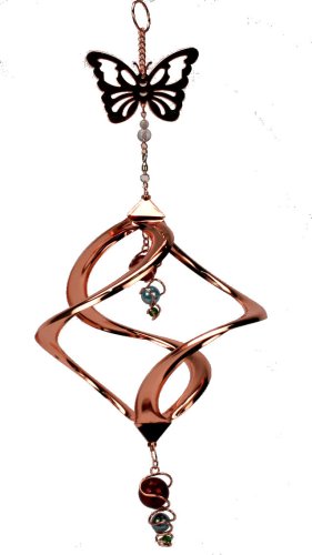 Buy Butterfly Metal and Glass Copper Colored Hanging Swirl online at Discounted New and Used prices. Delivered to your door with Off-The-Bookshelf.