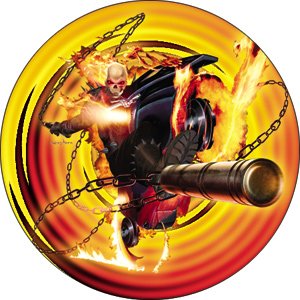  Marvel Ghost Rider Chain Button Pin B-3520