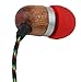 House of Marley EM-JE001-FI Smile Jamaica Jammin' In-Ear Headphone with 1-Button Mic - Fire