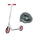 Razor A5 Lux Scooter with Youth Multi-Sport Carbon Fiber Helmet (Recommended Fit Ages 8-14)
